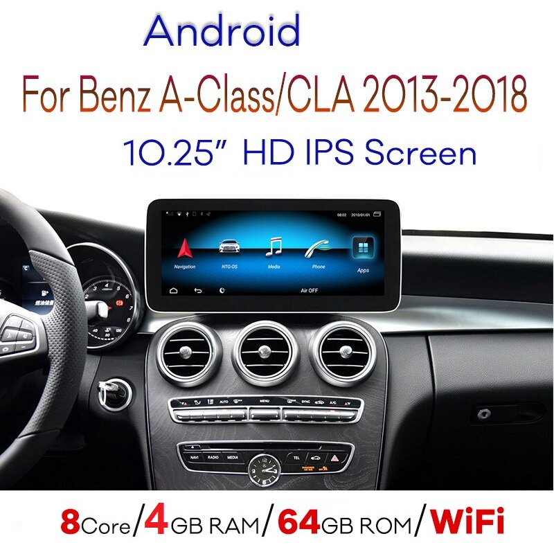 จอ Android CLA / GLA / A 10.25 นิ้ว 8core 4+64 ตรงรุ่นจาก HDM