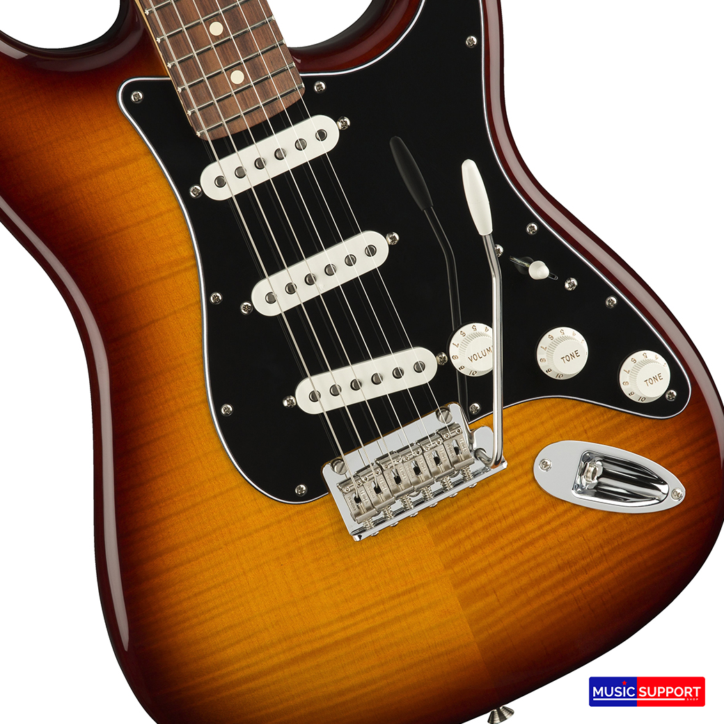 กีตาร์ไฟฟ้า Fender Player Stratocaster® Plus Top - PF - Tobacco Sunburst