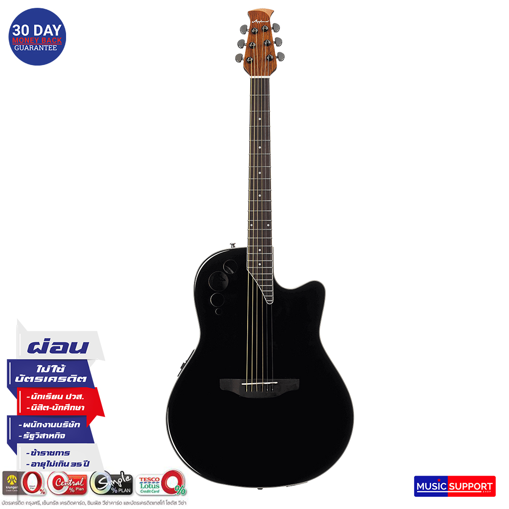 กีตาร์โปร่งไฟฟ้า Applause by Ovation Elite AE44II-5 Black