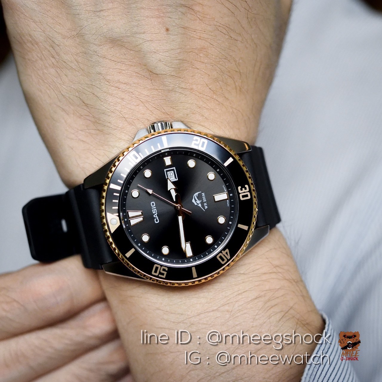 นาฬิกาคาสิโอ้ Casio Sport Black Submarine ของแท้ 100% รับประกัน 1ปี