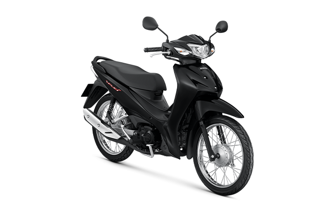 ฮอนด้า เวฟ110ไอ Honda Wave110i ล้อซี่ลวด สตาร์ทเท้า ดรัมเบรก มี 1 สี ดำ (BLK)