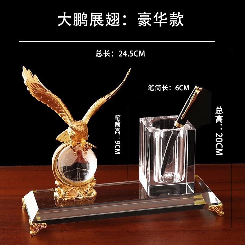 CT029D004 HOMMY ของตั้งโชว์ ของตั้งโต๊ะ ม้า นกอินทรีย์ ใส่ปากกา เหมาะกับเป็น ของขวัญ ของขวัญให้ผู้ใหญ่ present gift