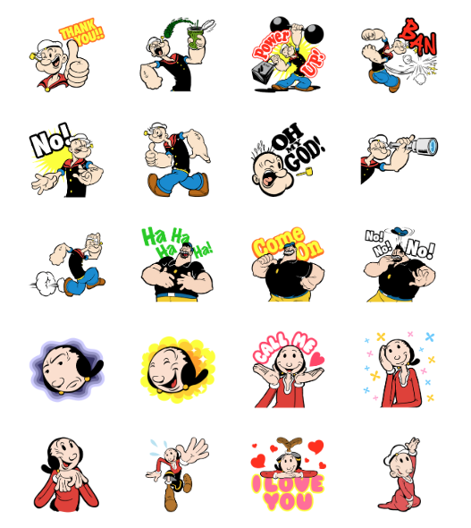 ขายสติกเกอร์ไลน์ ป๊อบอาย