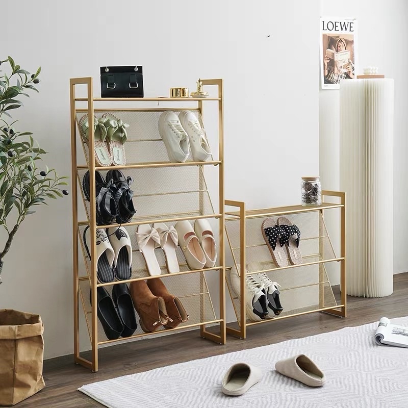 CT101D043 ZEITAKUMS #ชั้นวางรองเท้า ชั้นวางรองเท้าสีทอง Furniture Modern ที่วางรองเท้าNordic style