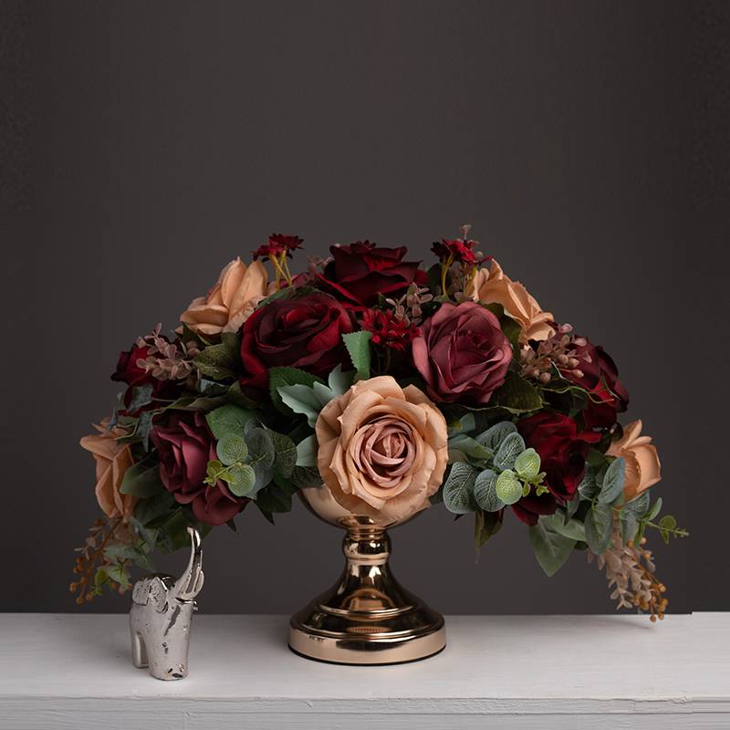 CT071E017 DECHOME แจกันดอกไม้ปลอม แจกันตกแต่งบ้าน แจกัน ดอกไม้ปลอมเหมือนจริง ดอกไม้ประดิษฐ์พร้อมแจกัน แจกันแต่งบ้าน