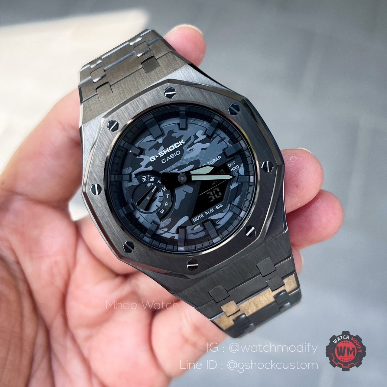 Gshock AP Gun Metal Color Camo Face New Arrivals