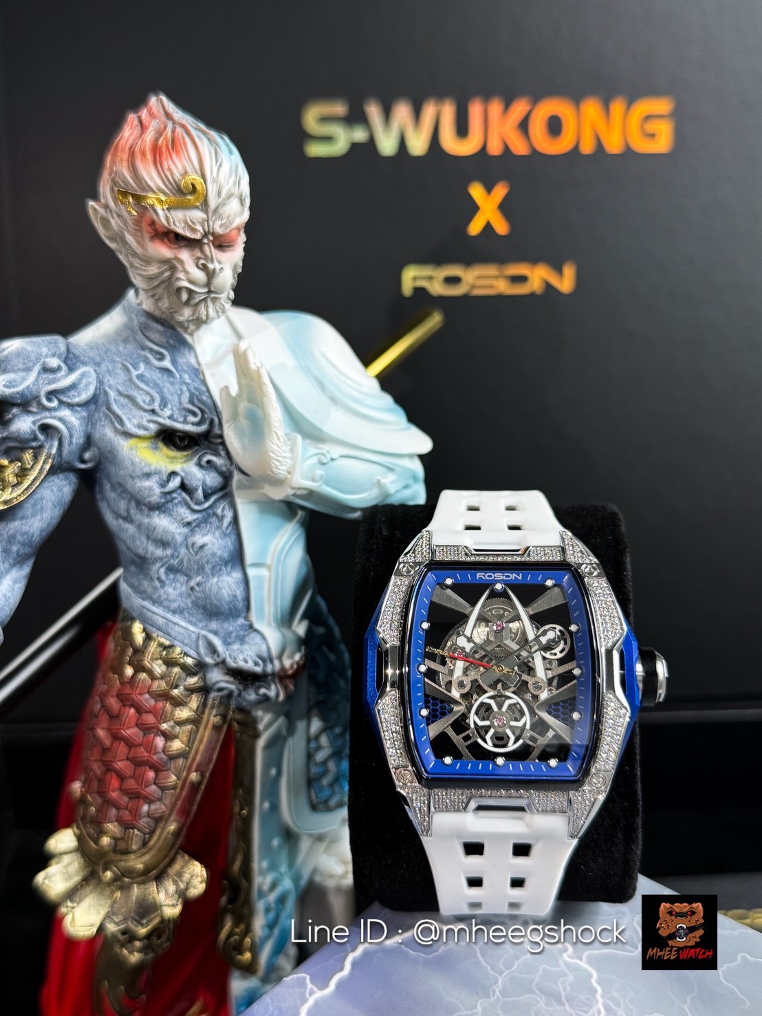 Rosdn Watch Limited Sun-Wukong (ซุนหงอคง) FROSTED WHITE Blue Color Only2000piece in the World