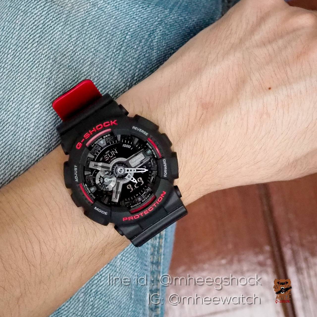 รุ่น GA-110HR Black-Red