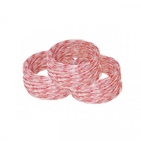 Link UL-0002 Jumper Wire, White -Red (24 AWG) 2C Cable 100M.*/Roll