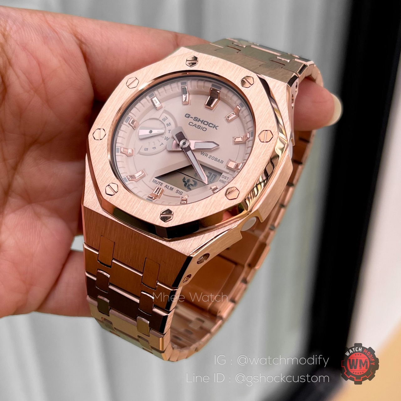 G-Shock Casioak GMA-S2100 Mini Size Rose Gold