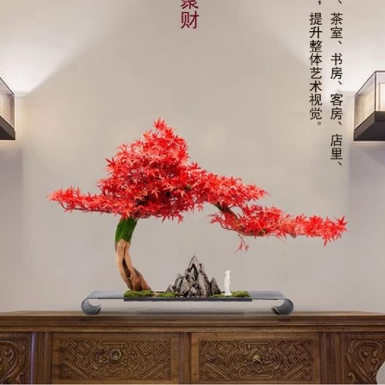 CT198D107 HOMMY ของตั้งโชว์ ของตั้งโต๊ะ ต้นไทร Boss leader office desktop ornaments