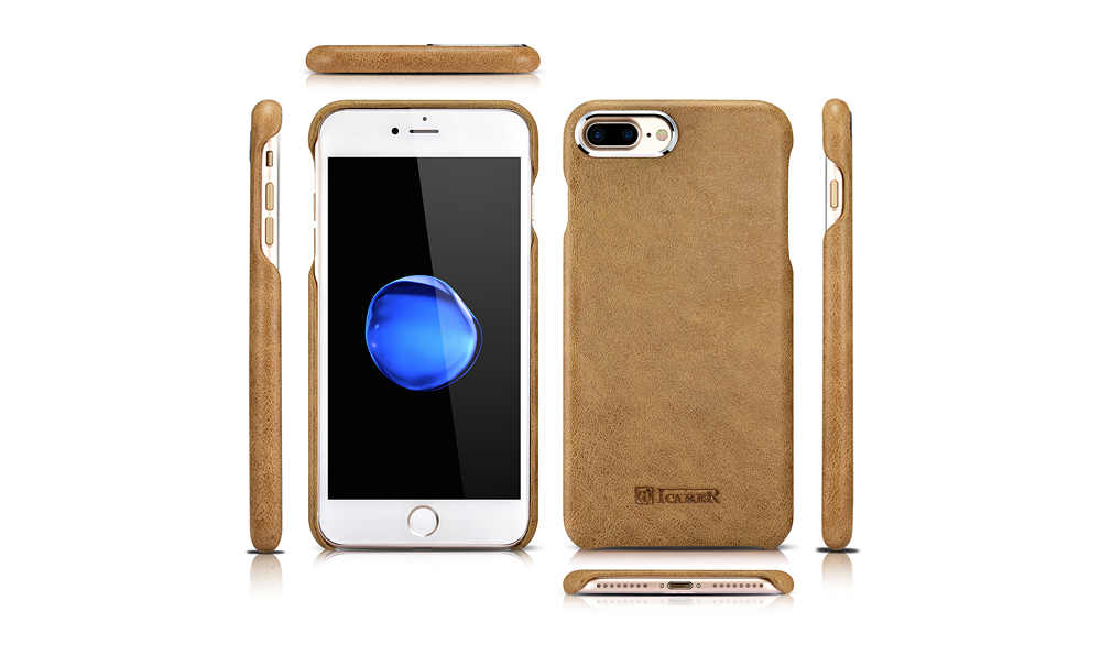 เคสหนัง iPhone 7 Plus แบรนด์ iCarer รุ่น 7006 (Metal Warrior Shenzhou Real Leather Back Case)