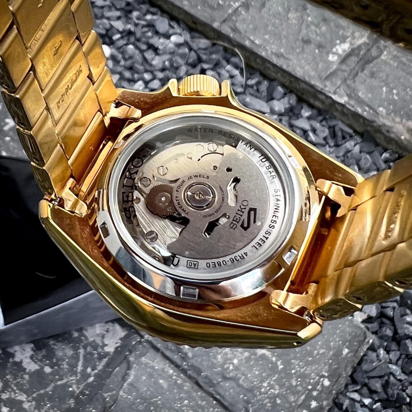 Seiko New 5Sport Gold ทองทั้งเรือน