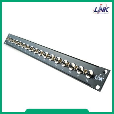 UC-1016 BNC PATCH PANEL 16 Port W/BNC Bulkhead แผงกระจายสาย BNC