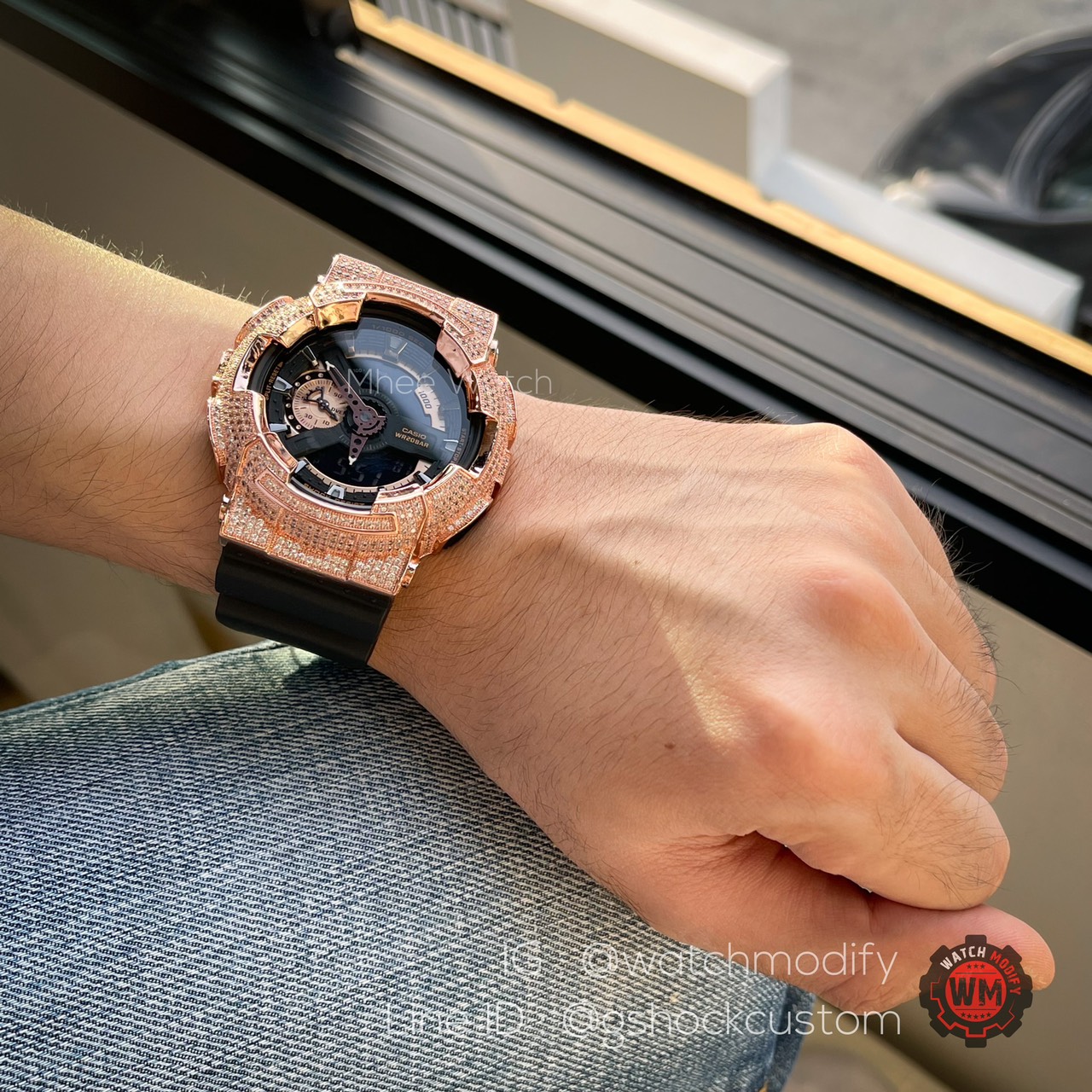 G-Shock กรอบเพชร Rosegold BlingBling G-Shock Custom รุ่นฮิต GA-110