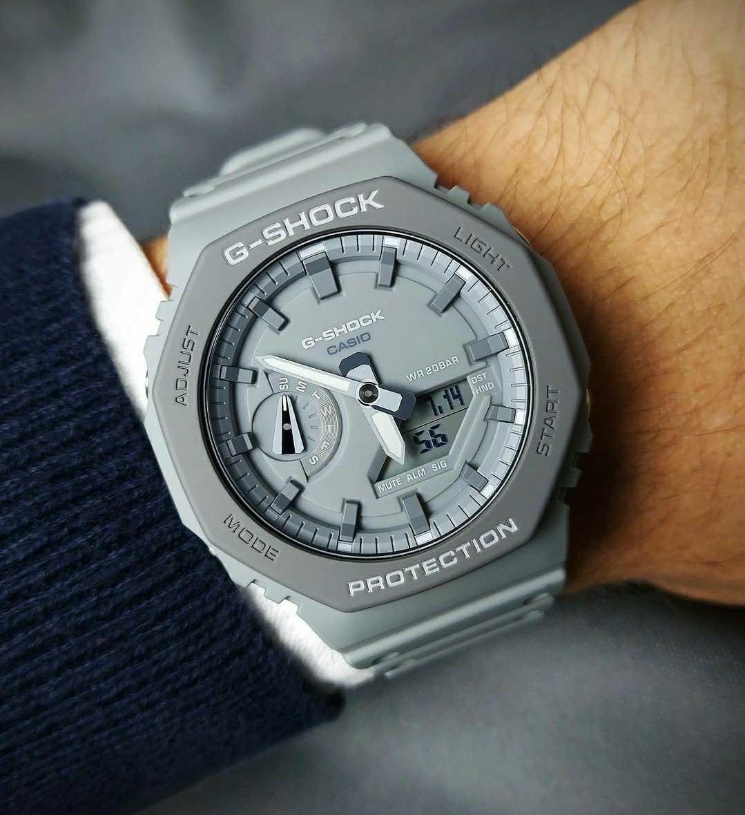 G-Shock GA-2110ET-8A หน้าAPสีSmoke Grey รุ่นใหม่ล่าสุด