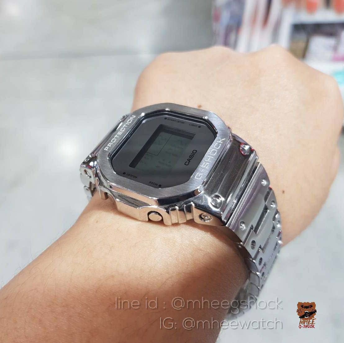 G-Shockยักษ์เล็กdw-5600Full Metal custom Best Quality