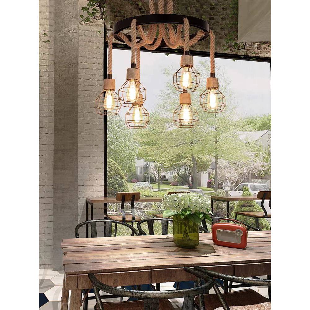 CT192A159 SOTMIA โคมไฟระย้าแบบอเมริกัน โคมไฟย้อนยุคในชนบท Lamp