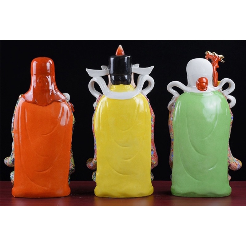 CT124B081 HAOYUN #ฮกลกซิ่ว ยกเซ็ท เทพจีน เทพเจ้าแห่งความสมบูรณ์ เทพเจ้าจีน Hog Xiu เสริมฮวงจุ้ย Hok Lok Siew