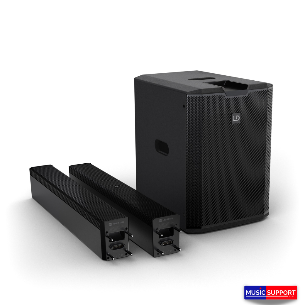 LD Systems MAUI® 28 G3 Compact cardioid column PA system, black