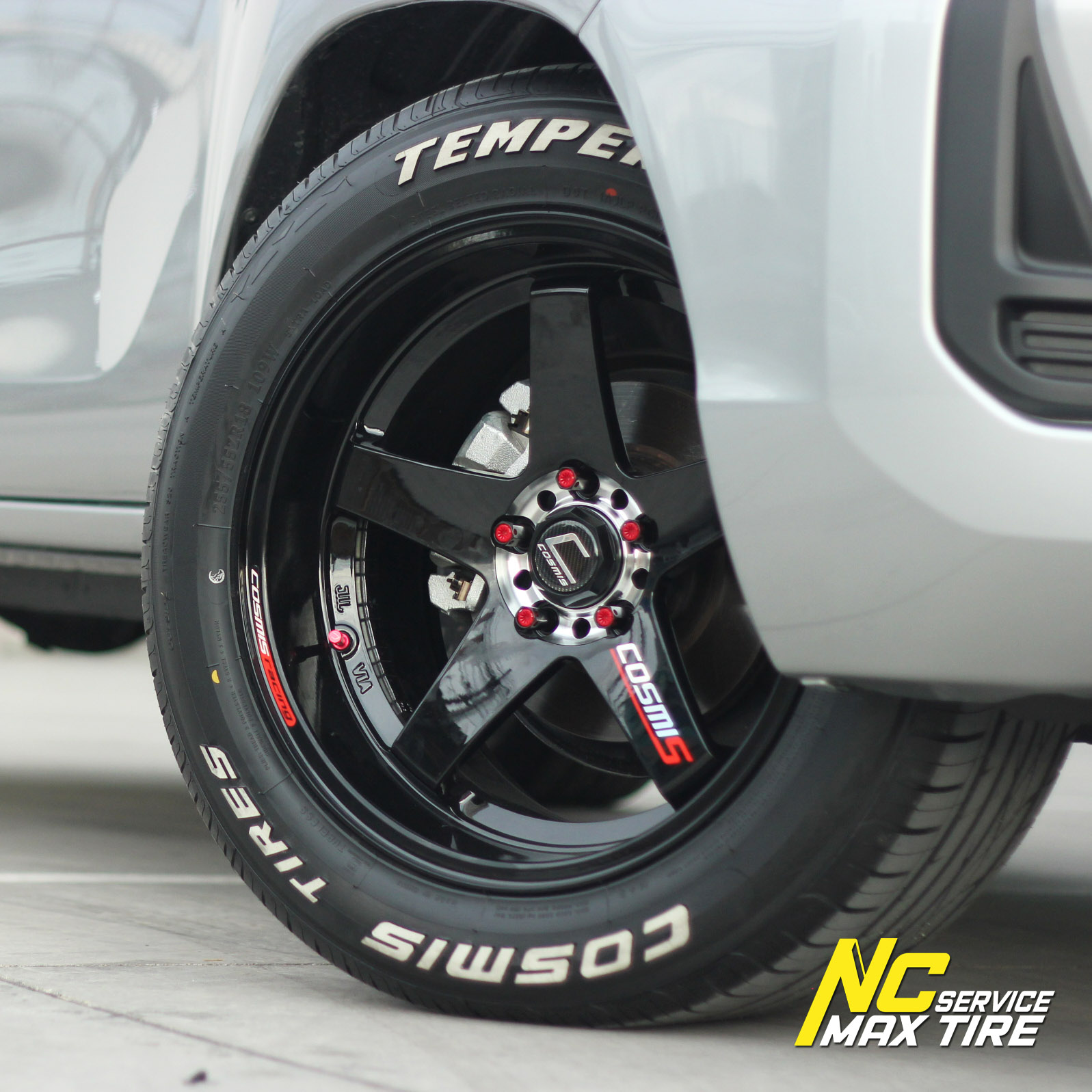 ยางCosmis TEMPER TR1/ แก้มตัวหนังสือขาว / ยางสปอร์ต ใช้ ซิลิกาคอมพาวด์ / สำหรับกระบะ และ PPV (ยางใหม่ปี24)