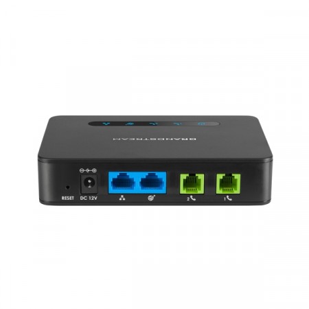 Grandstream HT812 Handy Tone Analog Telephone Adapter (ATA), 2 SIP Account, 2FXS, 2-Port LAN Gigabit