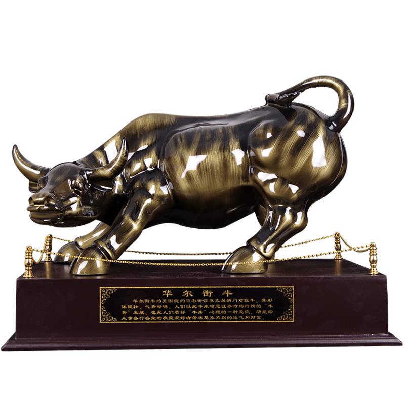 CT144B094 FAMITOSS วัวกระทิง โมเดลแต่งบ้าน ของตั้งโชว์ วัวกระทิงตั้งโชว์ สัญลักษณ์แห่งความสำเร็จ ความมั่นคง