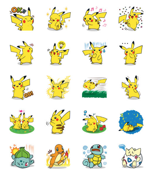 ขายสติกเกอร์ไลน์ Pokémon