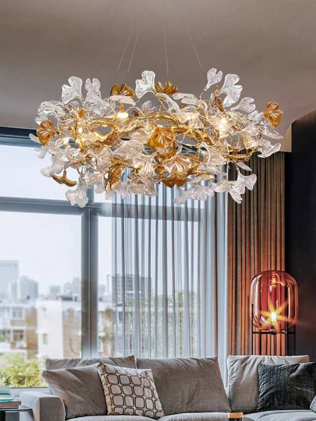 CT223A285 SOTMIA โคมไฟระย้า โคมไฟโมเดิร์น Chandelier Lighting ห้องทานอาหาร เคาน์เตอร์บาร์ ใบแปะก๊วย