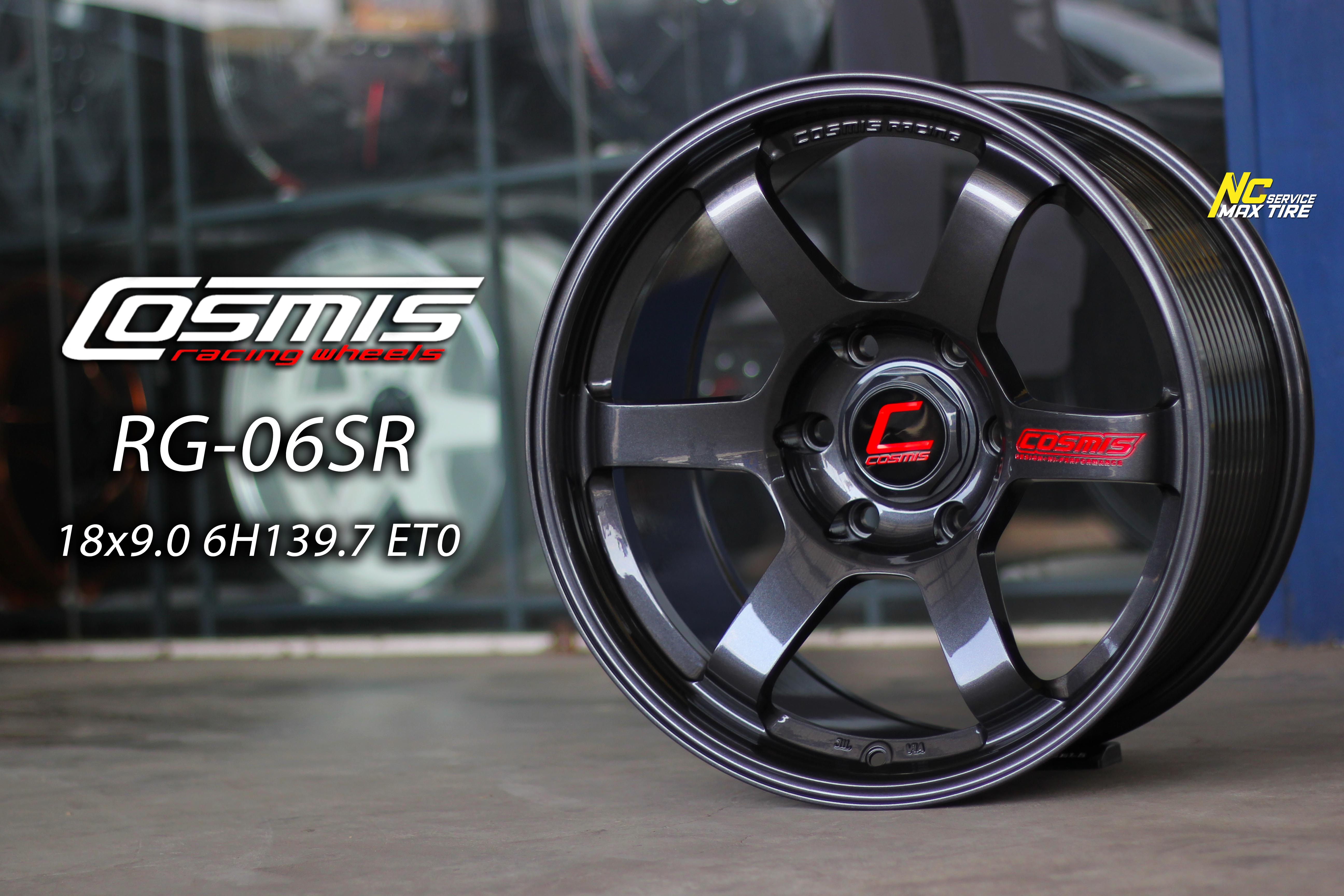 ล้อแม็กขอบ18 / Cosmis / RG-06SR / เทากันเงา / สำหรับรถกระบะ / 18×9.0 6H139.7 ET0 / SUV PPV / NC