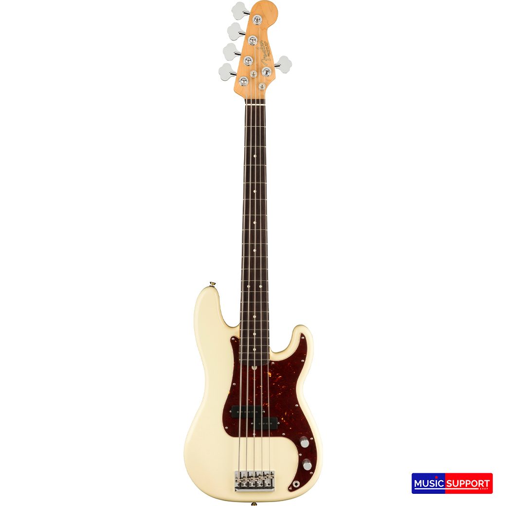 เบสไฟฟ้า Fender American Professional II Precision Bass®V RW Olympic White