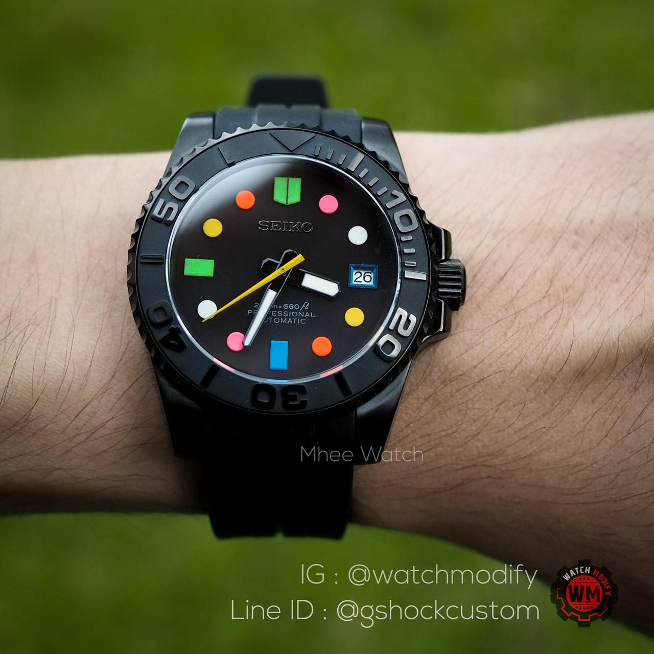 Seiko Modify(Seikomod) Yacht Master Rainbowสุดยันพรายน้ำเลยเรือนี้มีเรือนเดียว