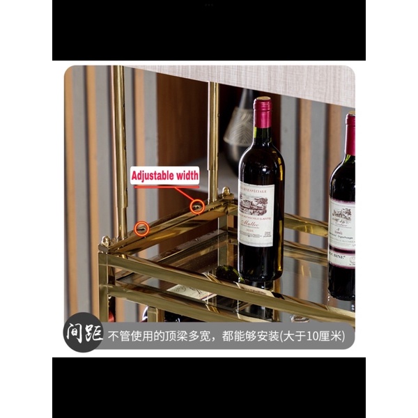 CT091D036 MIRIKITEKI #บาร์แขวนแก้วไวน์ บาร์แขวนแก้ว สไตล์ Modern Luxury ชั้นแขวนแก้วไวน์หรู #บาร์แขวนแก้วไวน์