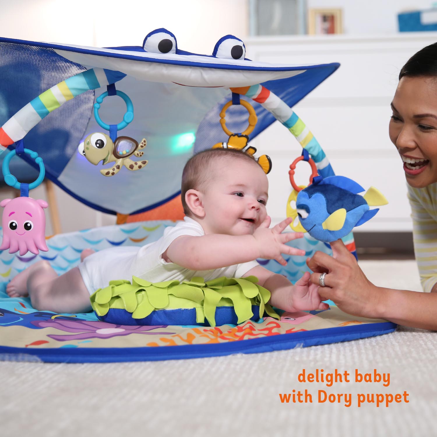 Disney Baby Mr. Ray Ocean Lights Activity Gym เพลยิมของเล่นเด็กแรกเกิด