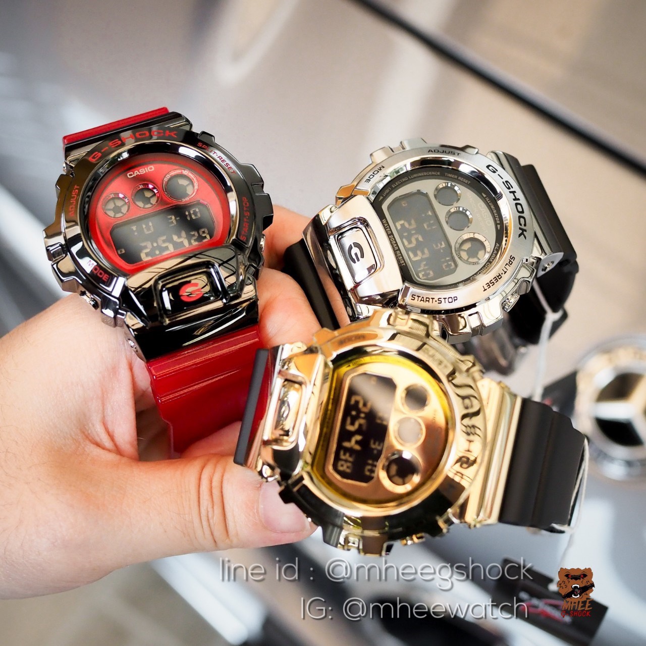 G-Shock Gold Metal Face รุ่น GM-6900G-9 ของแท้ รับประกันศูนย์ CMG 1 ปี