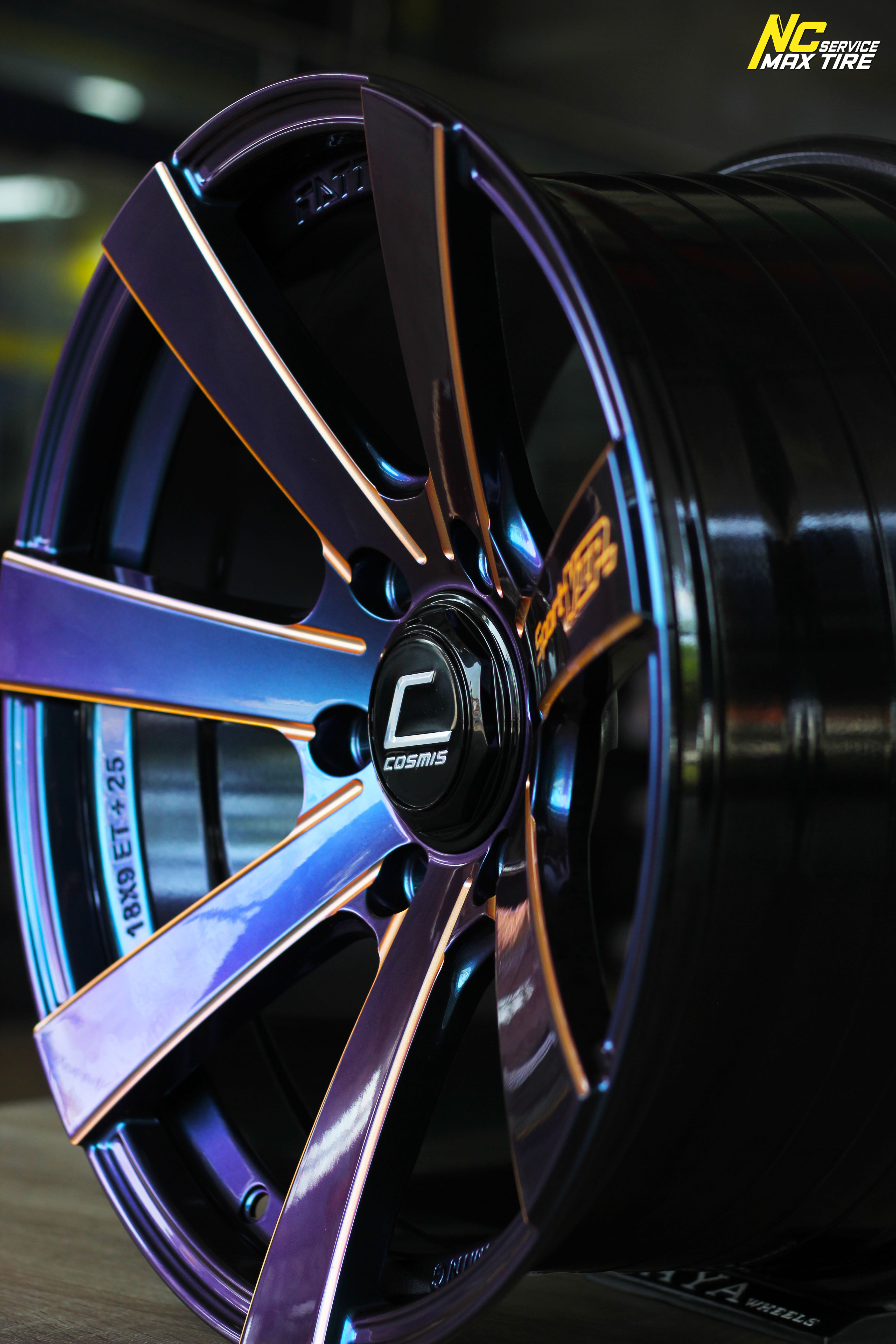 ล้อแม็กขอบ18 / Cosmis / FATTAH SPORT-VIP / 18x9.0 6H139.7 ET25 / ล้อแม็กสีน้ำเงินเฉดพาวเวอร์+ขอบดำ+CNCข้างก้าน+CNCตัวหนังสือ / Custom Color / PowerBlue / SUV / PPV / NC / ล้อแม็กสวยๆ
