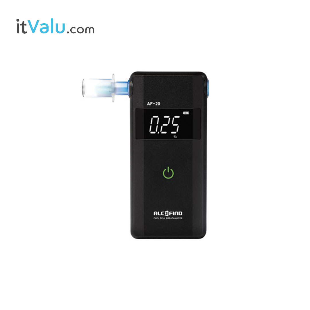 เครื่องวัดแอลกอฮอล์จากลมหายใจ ALCOFIND รุ่น AL-20 ซนเซอร์ Advanced Fuel Cell วัดปริมาณแอลกอฮอล์จากลมหายใจ สะดวกในการใช้งาน และพกพา รับประกันศูนย์ไทย 6 เดือน ( แถมหลอดเป่า 6 หลอด )