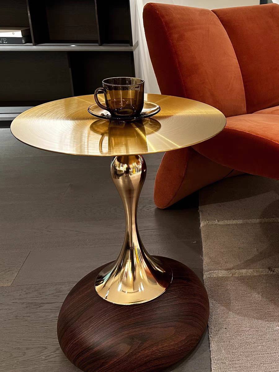CT217D112 ZEITAKU โต๊ะกาแฟอิตาลี่ โต๊ะกลมเล็ก มุมแขกสุดหรูน้ำหนักเบา Sofa side table Bedside table