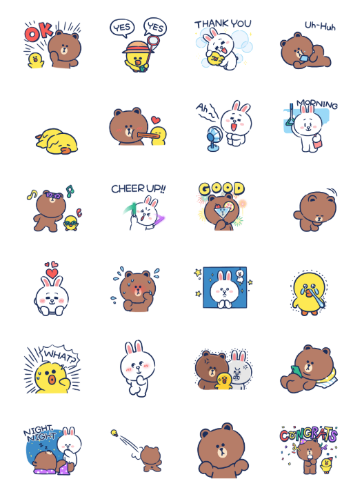 ขายสติกเกอร์ไลน์ หน้าร้อนสุดชิลกับ LINE FRIENDS