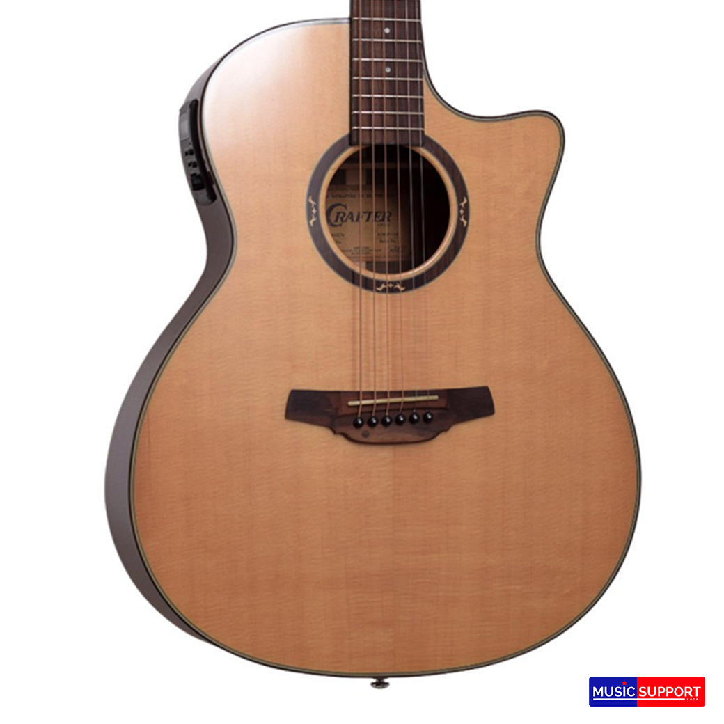 กีต้าร์โปร่งไฟฟ้า Crafter HG-800CE/N + GIG BAG