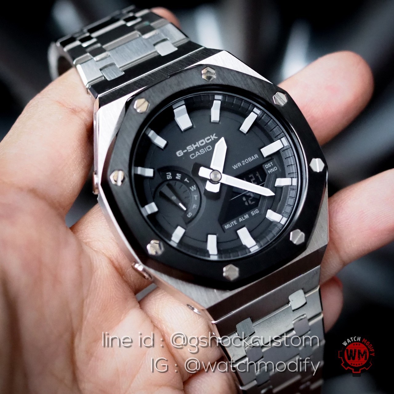 Casioak Ga-2100 หน้าAP Stainless two tone (สีใหม่ล่าสุด)