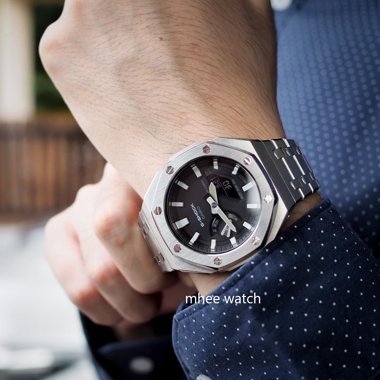 G-Shock Casioak Custom AP Silver Upgrade