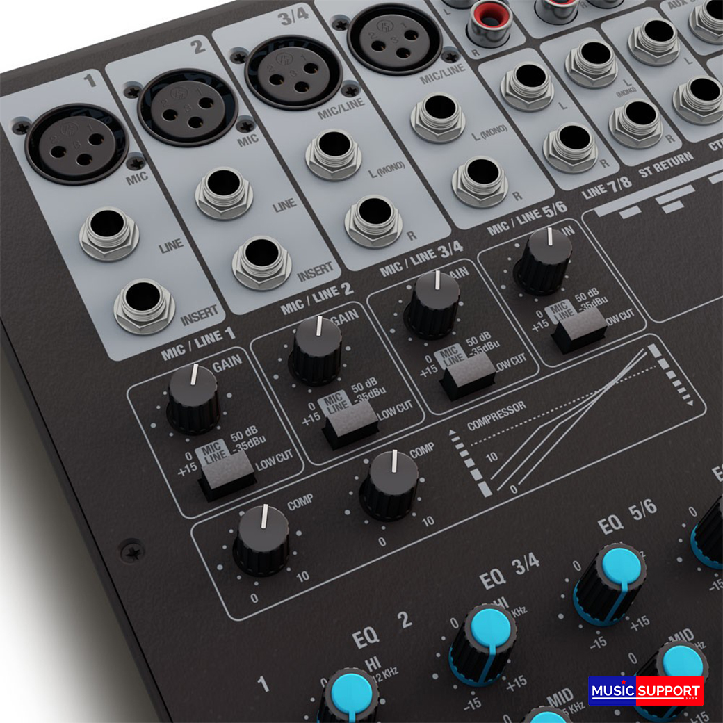 LD Systems VIBZ8DC 8 Channel Mixing Console with DFX and Compressor