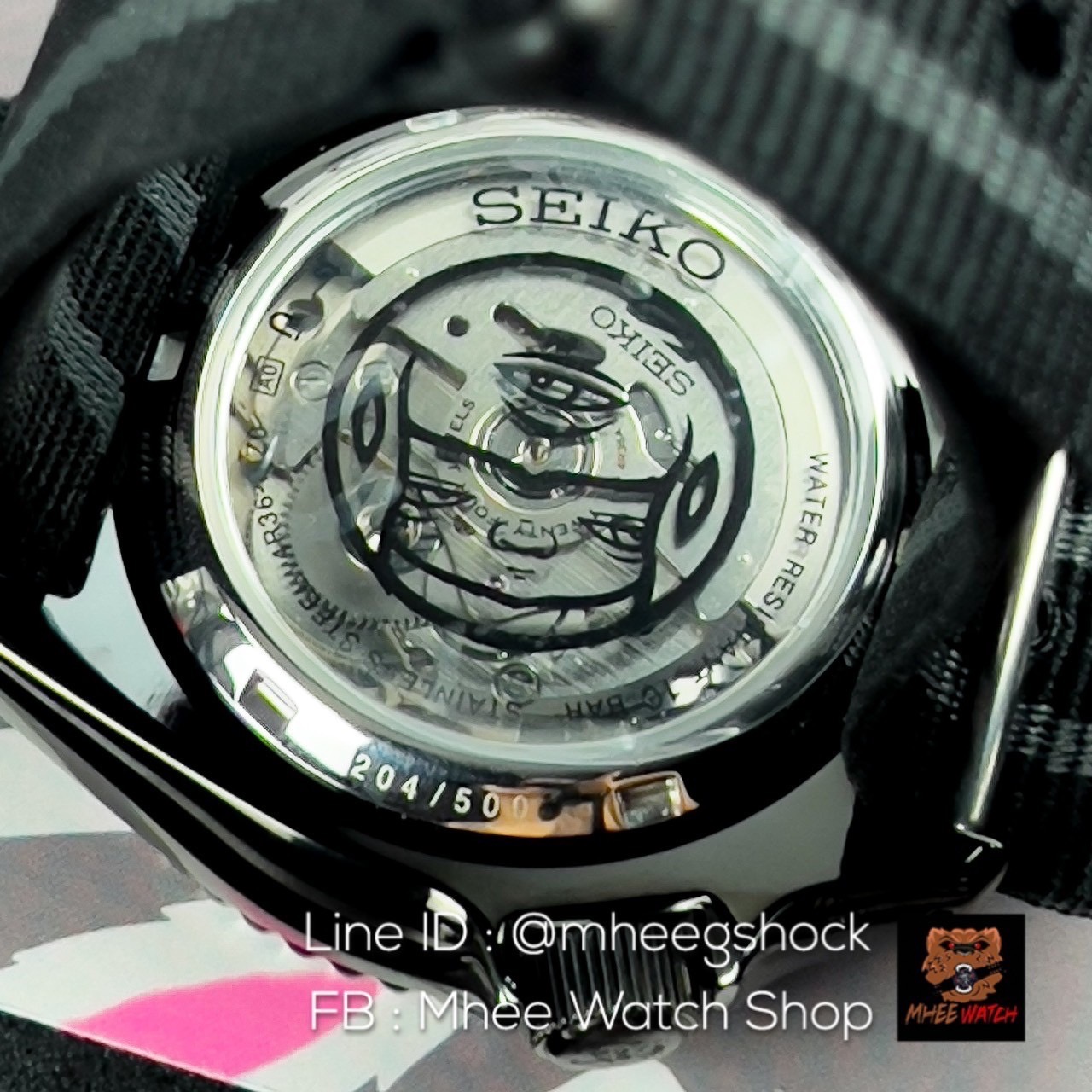 Seiko 5 Sport Automatic Alex Face Black IP Limited 500เรือนในโลก รุ่น SRPG97K
