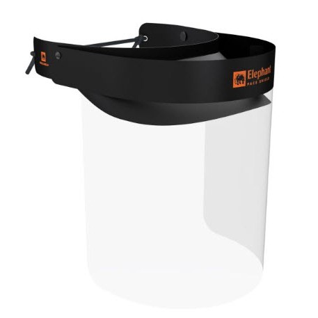 หน้ากากพลาสติกคลุมหน้า Face Shield ตราช้าง (1 ลัง มีจำนวน 100 ชิ้น เฉลี่ยราคา 38 บาทต่อชิ้น) ราคานี้ไม่รวมค่าขนส่ง : ขายขั้นต่ำ 1 ลัง สั่งซื้อขั้นต่ำ 3,800 บาท