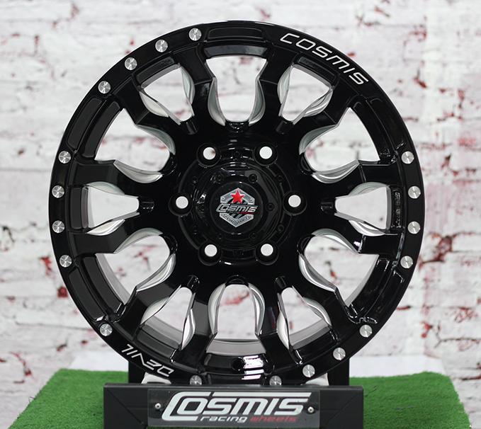 ล้อแม็กขอบ16 ออฟโรด COSMIS DUB-12 สีดำ cncข้างก้าน (ราคา4วง)