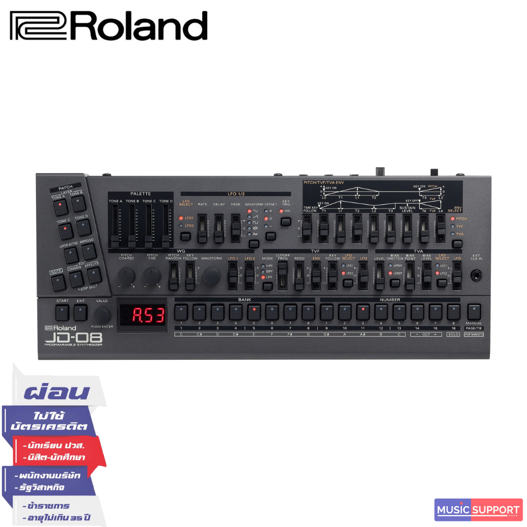 ซินธีไซเซอร์ Roland Boutique JD-08 Sound Module Synthesizer