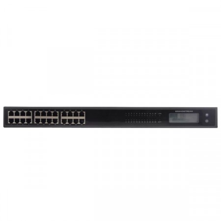 Grandstream GXW4224 Analog VoIP Gateway, 24FXS 4SIP Account, 50 Pin Telco Connectors, 1 LAN 10/100/1000Mbps, LCD Display