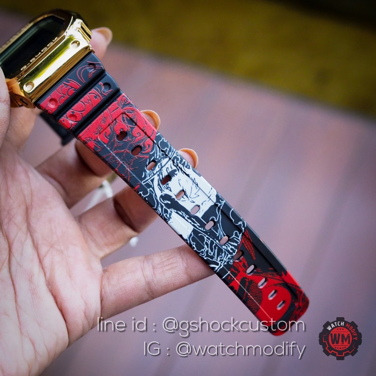 Dw-5600 Custom One Piece Metal Face