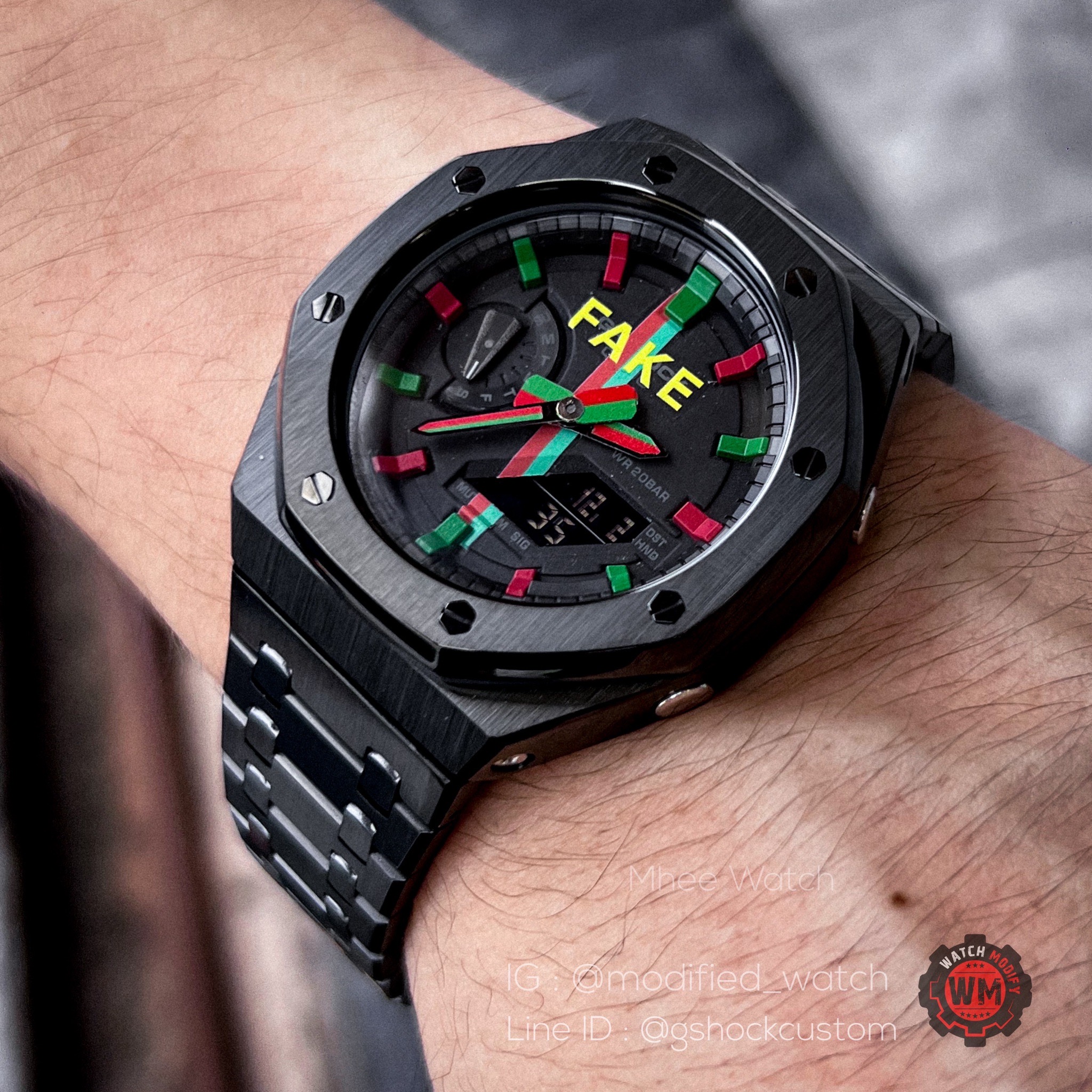 G-Shock Casioak New Streetwear Collection Christmas Theme Black Metal bezel and strap